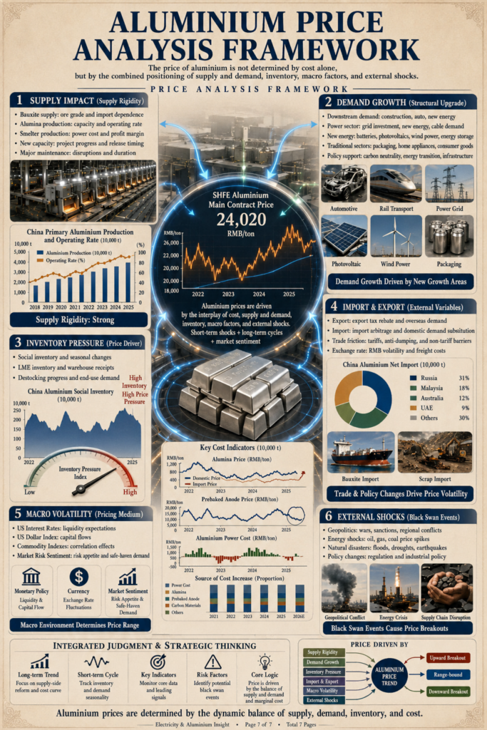 Market analysis of the Chinese aluminum industry price trends.